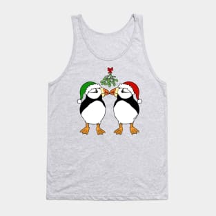 Mistletoe Kiss Puffins Tank Top